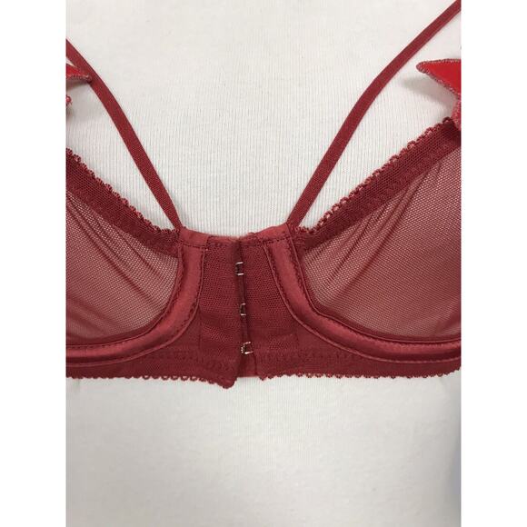 Fenty X Savage Lingerie Sheer Floral Embroidered Underwire Bra - Picture 5 of 12